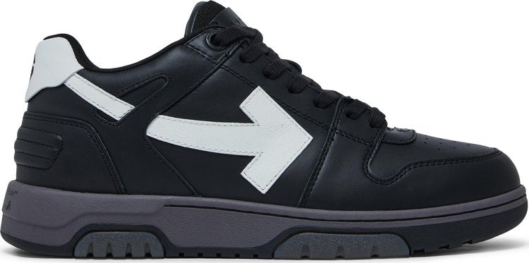 נעלי סניקרס Off-White Out of Office 'Black White Grey' של המותג אוף וויט בצבע שָׁחוֹר עשויות עוֹר
