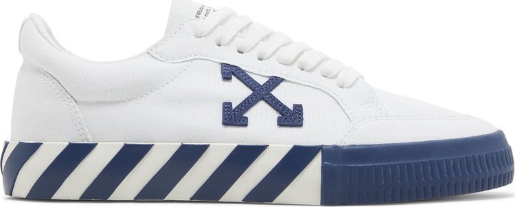 נעלי סניקרס Off-White Vulc Sneaker 'White Navy Blue' של המותג אוף וויט בצבע לבן עשויות בַּד