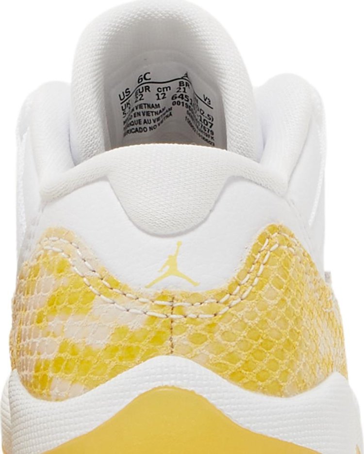 Air Jordan 11 Retro Low TD 'Yellow Snakeskin'