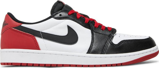 נעלי סניקרס Air Jordan 1 Retro Low OG 'Black Toe' של המותג נייקי בצבע לבן עשויות עוֹר