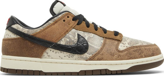 נעלי סניקרס Dunk Low Premium CO.JP 'Brown Snakeskin' של המותג נייקי בצבע חום עשויות עוֹר