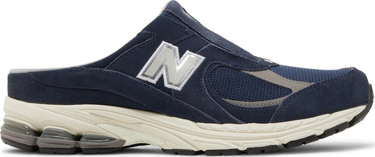 נעלי סניקרס 2002R Mule 'Navy Marblehead' של המותג ניו באלאנס בצבע כְּחוֹל עשויות עור (זמש)