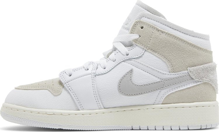 Air Jordan 1 in Mid-Out-White Sail-White Sail