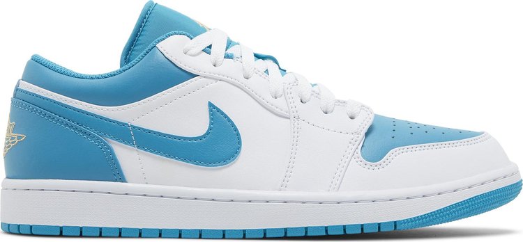 נעלי סניקרס Air Jordan 1 Low 'Aquatone' של המותג נייקי בצבע כְּחוֹל עשויות עוֹר