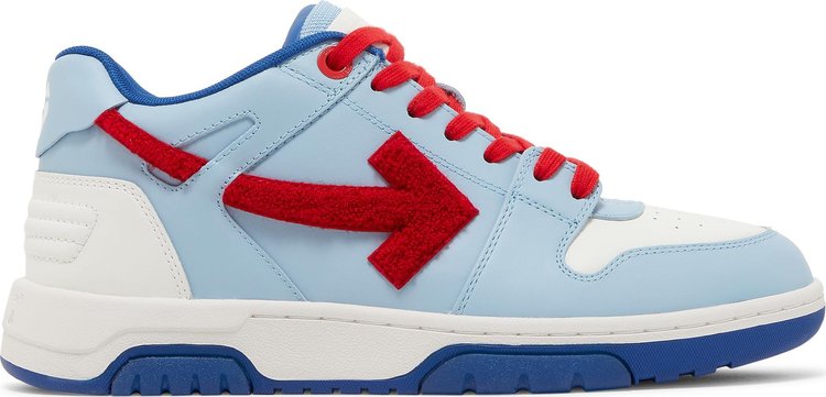 נעלי סניקרס Off-White Out of Office 'College - Light Blue Red' של המותג אוף וויט בצבע כְּחוֹל עשויות עוֹר