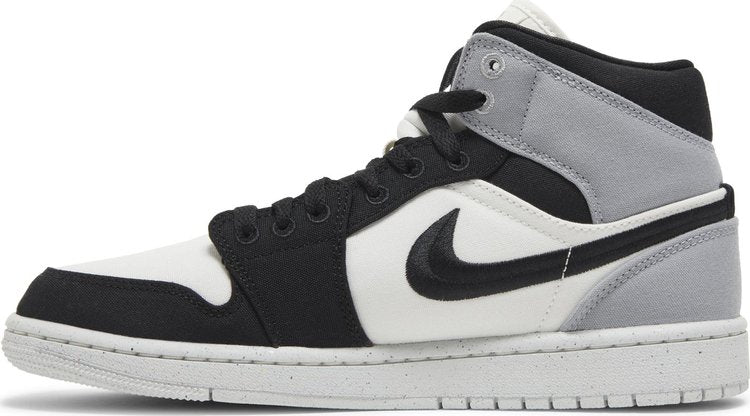 Wmns Air Jordan 1 Mid SE 'Light Steel Grey Canvas'