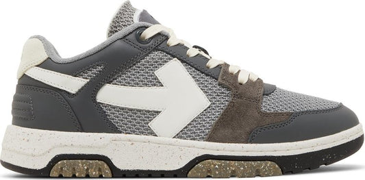 נעלי סניקרס Off-White Out of Office 'Dark Grey White' של המותג אוף וויט בצבע אפור עשויות רֶשֶׁת