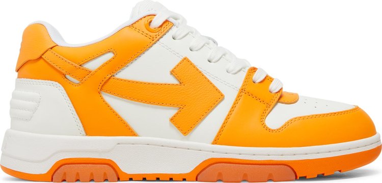 נעלי סניקרס Off-White Out of Office 'Light Orange' של המותג אוף וויט בצבע כתום עשויות עוֹר