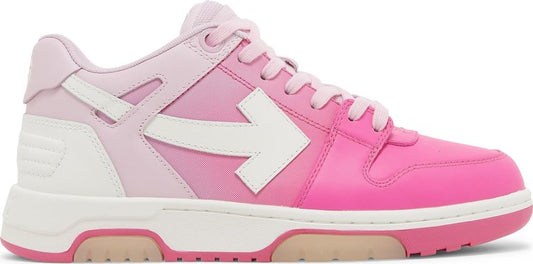 נעלי סניקרס Off-White Wmns Out Of Office 'Gradient Fuchsia Pink' של המותג אוף וויט בצבע וָרוֹד עשויות עוֹר