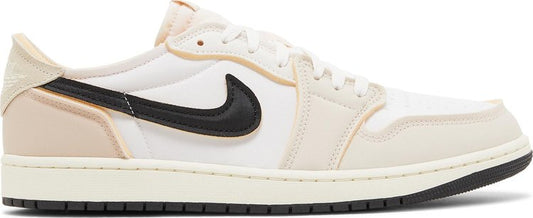 נעלי סניקרס Air Jordan 1 Retro Low OG EX 'Coconut Milk' של המותג נייקי בצבע קרם עשויות ניילון