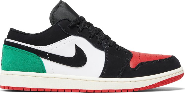 נעלי סניקרס Air Jordan 1 Low 'Quai 54' 2023 של המותג נייקי בצבע שָׁחוֹר עשויות עוֹר