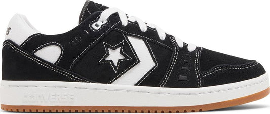 נעלי סניקרס AS-1 Pro 'Black White Gum' של המותג קונברס אולסטאר בצבע שָׁחוֹר עשויות עור (זמש)