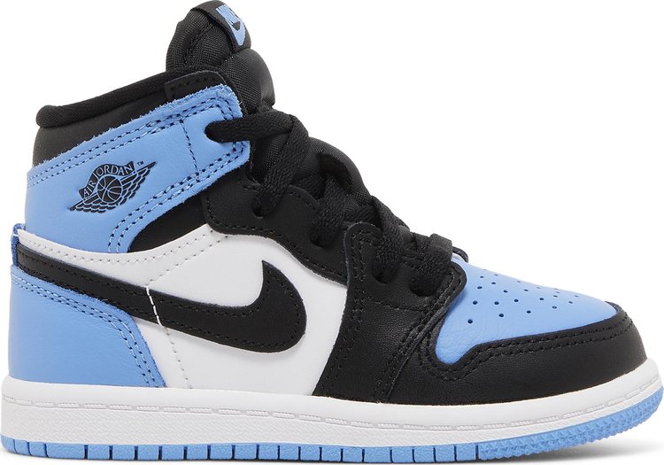 נעלי סניקרס Air Jordan 1 Retro High OG TD 'UNC Toe' של המותג נייקי בצבע כְּחוֹל עשויות עוֹר