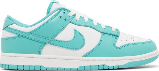 נעלי סניקרס Dunk Low 'Clear Jade' של המותג נייקי בצבע ירוק-כחול/טורקיז עשויות עוֹר