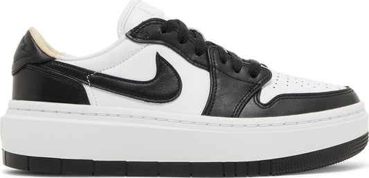 נעלי סניקרס Wmns Air Jordan 1 Elevate Low 'Black White' של המותג נייקי בצבע שָׁחוֹר עשויות עוֹר