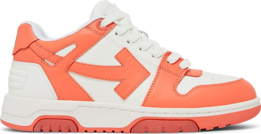 נעלי סניקרס Off-White Wmns Out of Office 'Coral Red' של המותג אוף וויט בצבע כתום עשויות עוֹר