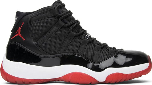 נעלי סניקרס Air Jordan 11 Retro 'Bred' 2012 של המותג נייקי בצבע שָׁחוֹר עשויות 