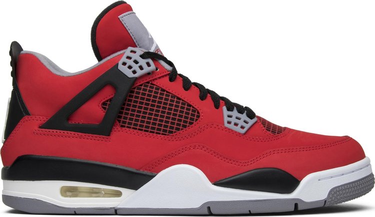 נעלי סניקרס Air Jordan 4 Retro 'Toro Bravo' של המותג נייקי בצבע אָדוֹם עשויות 