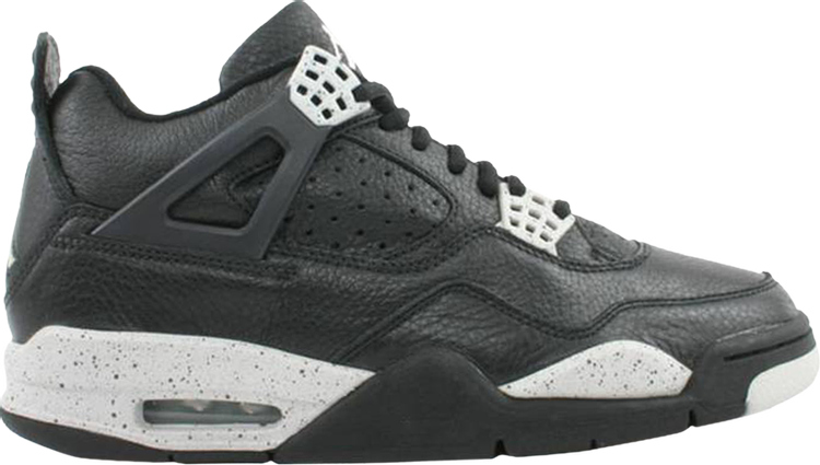 נעלי סניקרס Air Jordan 4 Retro+ 'Oreo' 1999 של המותג נייקי בצבע שָׁחוֹר עשויות 