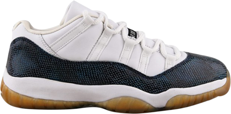 נעלי סניקרס Air Jordan 11 Retro Low 'Snakeskin' של המותג נייקי בצבע לבן עשויות 