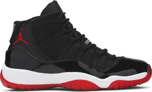 נעלי סניקרס Air Jordan 11 Retro GS 'Bred' 2012 של המותג נייקי בצבע שָׁחוֹר עשויות 