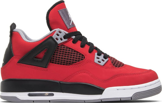 נעלי סניקרס Air Jordan 4 Retro GS 'Toro Bravo' של המותג נייקי בצבע אָדוֹם עשויות 