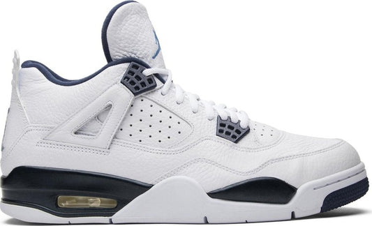 נעלי סניקרס Air Jordan 4 Retro LS 'Legend Blue' של המותג נייקי בצבע לבן עשויות 