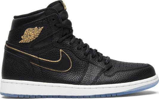 נעלי סניקרס Air Jordan 1 Retro High OG 'City of Flight' של המותג נייקי בצבע שָׁחוֹר עשויות עוֹר