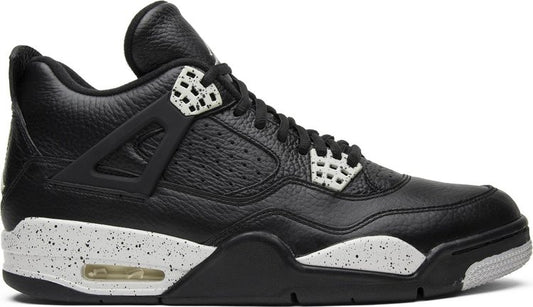 נעלי סניקרס Air Jordan 4 Retro LS 'Oreo' 2015 של המותג נייקי בצבע שָׁחוֹר עשויות 