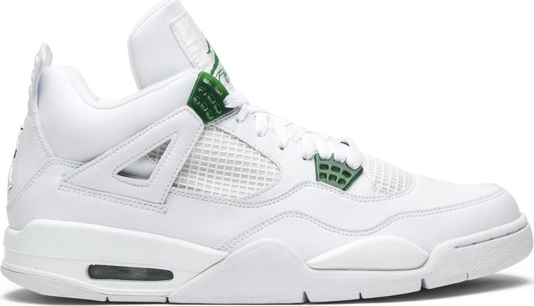 נעלי סניקרס Air Jordan 4 Retro 'Classic Green' 2004 של המותג נייקי בצבע לבן עשויות 