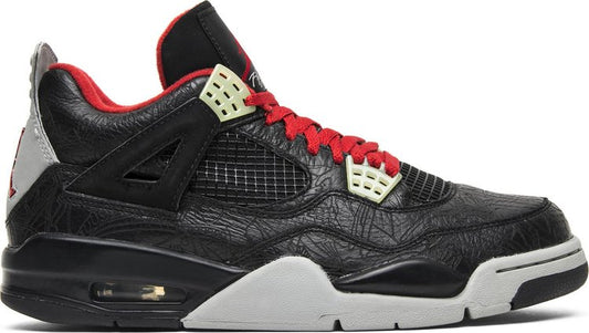 נעלי סניקרס Air Jordan 4 Retro Rare Air 'Laser' של המותג נייקי בצבע שָׁחוֹר עשויות 