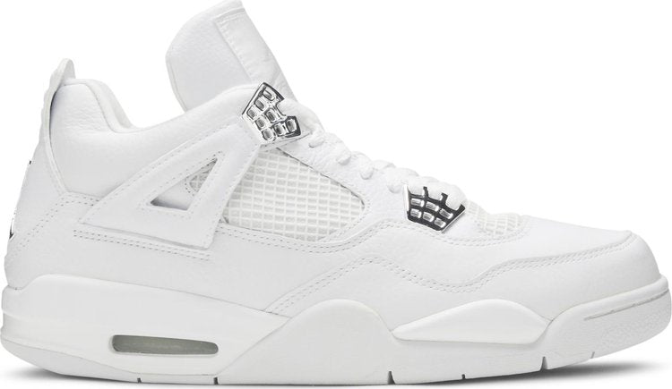 נעלי סניקרס Air Jordan 4 Retro 'Pure $' של המותג נייקי בצבע לבן עשויות 