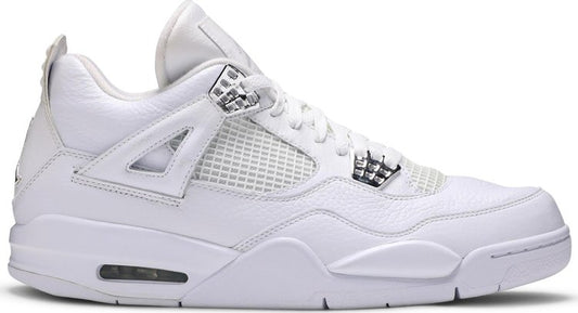 נעלי סניקרס Air Jordan 4 Retro '25th Silver Anniversary' של המותג נייקי בצבע לבן עשויות 