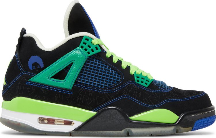 נעלי סניקרס Air Jordan 4 Retro 'Doernbecher' של המותג נייקי בצבע שָׁחוֹר עשויות 