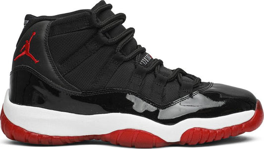 נעלי סניקרס Air Jordan 11 Retro 'Bred' 2001 של המותג נייקי בצבע שָׁחוֹר עשויות 
