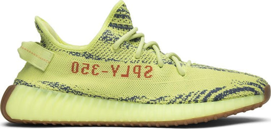 נעלי סניקרס Yeezy Boost 350 V2 'Semi Frozen Yellow' של המותג אדידס בצבע צהוב עשויות ניילון פוליאסטר Primeknit