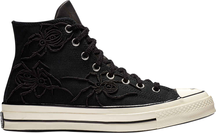 נעלי סניקרס Dr. Woo x Chuck Taylor All Star 70 Hi 'Black' של המותג קונברס אולסטאר בצבע שָׁחוֹר עשויות 