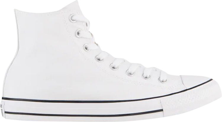 נעלי סניקרס Chuck Taylor All Star High 'Oversized Logo' של המותג קונברס אולסטאר בצבע לבן עשויות בַּד