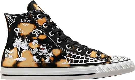 נעלי סניקרס Sean Pablo x Chuck Taylor All Star Pro High 'Black Casino' של המותג קונברס אולסטאר בצבע שָׁחוֹר עשויות בַּד