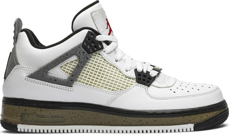 נעלי סניקרס Air Jordan Fusion 4 של המותג נייקי בצבע לבן עשויות 