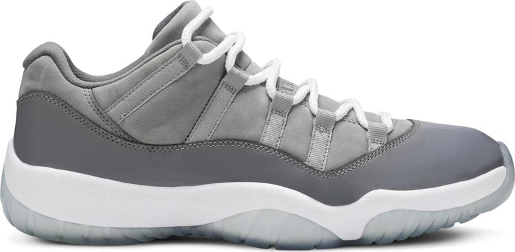 נעלי סניקרס Air Jordan 11 Retro Low 'Cool Grey' של המותג נייקי בצבע אפור עשויות עור פטנט