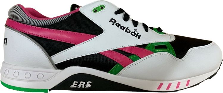 נעלי סניקרס ERS 2000 'Black Pink Green' של המותג ריבוק בצבע שָׁחוֹר עשויות עוֹר