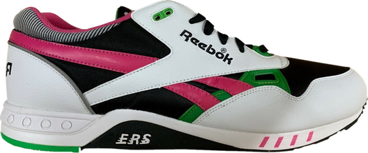 נעלי סניקרס ERS 2000 'Black Pink Green' של המותג ריבוק בצבע שָׁחוֹר עשויות עוֹר