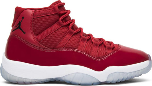 נעלי סניקרס Air Jordan 11 Retro 'Win Like '96' של המותג נייקי בצבע אָדוֹם עשויות עור פטנט