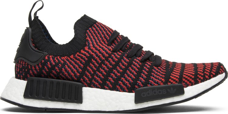 נעלי סניקרס NMD_R1 STLT Primeknit 'Red Solid' של המותג אדידס בצבע אָדוֹם עשויות ניילון פוליאסטר Primeknit