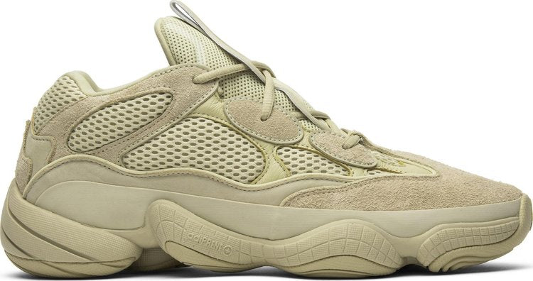 נעלי סניקרס Yeezy 500 'Super Moon Yellow' של המותג אדידס בצבע צהוב עשויות רֶשֶׁת