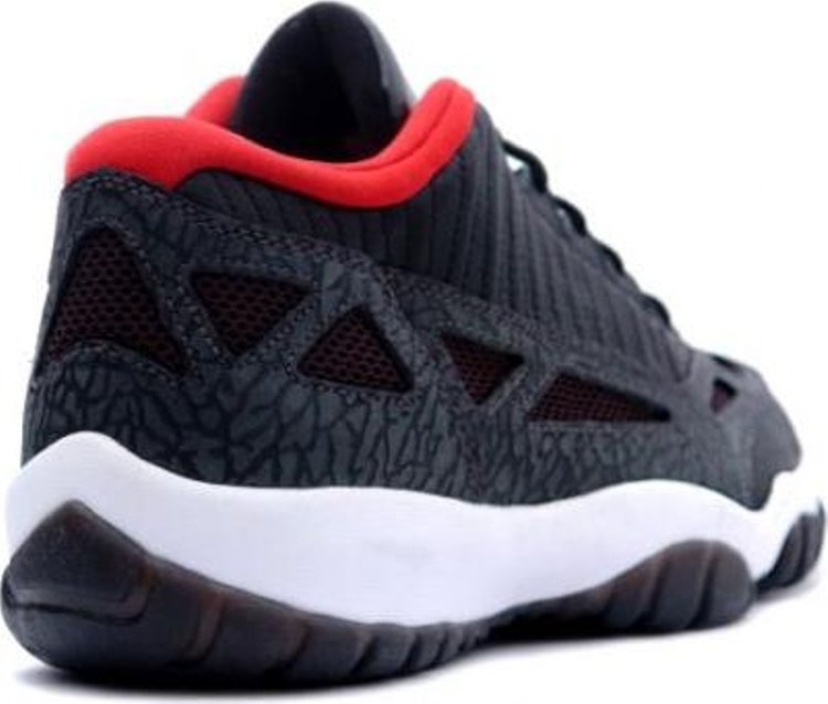 Air Jordan 11 Retro Low IE 'Black Charcoal Red' 2003