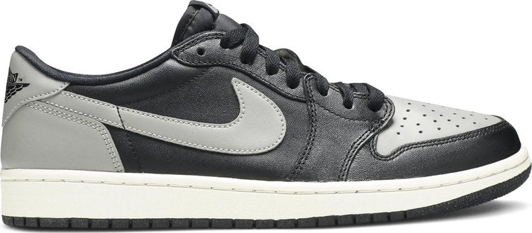 נעלי סניקרס Air Jordan 1 Retro Low OG 'Shadow' של המותג נייקי בצבע שָׁחוֹר עשויות עוֹר