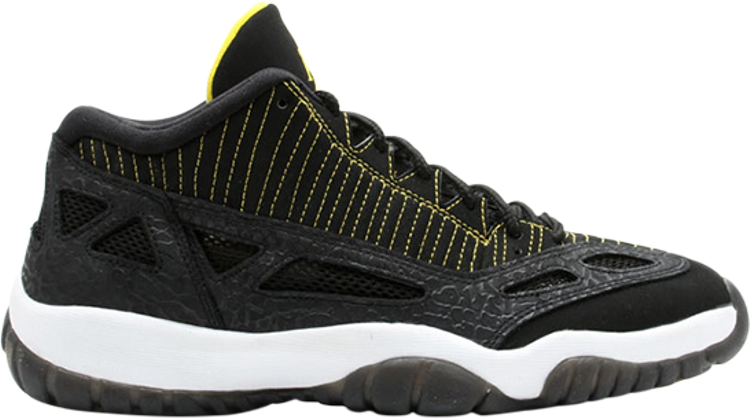 נעלי סניקרס Air Jordan 11 Retro Low IE 'Zest' של המותג נייקי בצבע שָׁחוֹר עשויות 