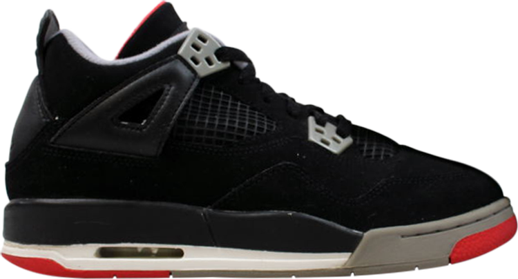 נעלי סניקרס Air Jordan 4 Retro GS 'Countdown Pack' של המותג נייקי בצבע שָׁחוֹר עשויות 